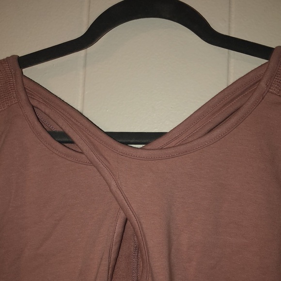 The Sweatshirt Project Sz Sm Crisscross Pink soft Sweatshirt Sweater with mesh - Picture 7 of 8